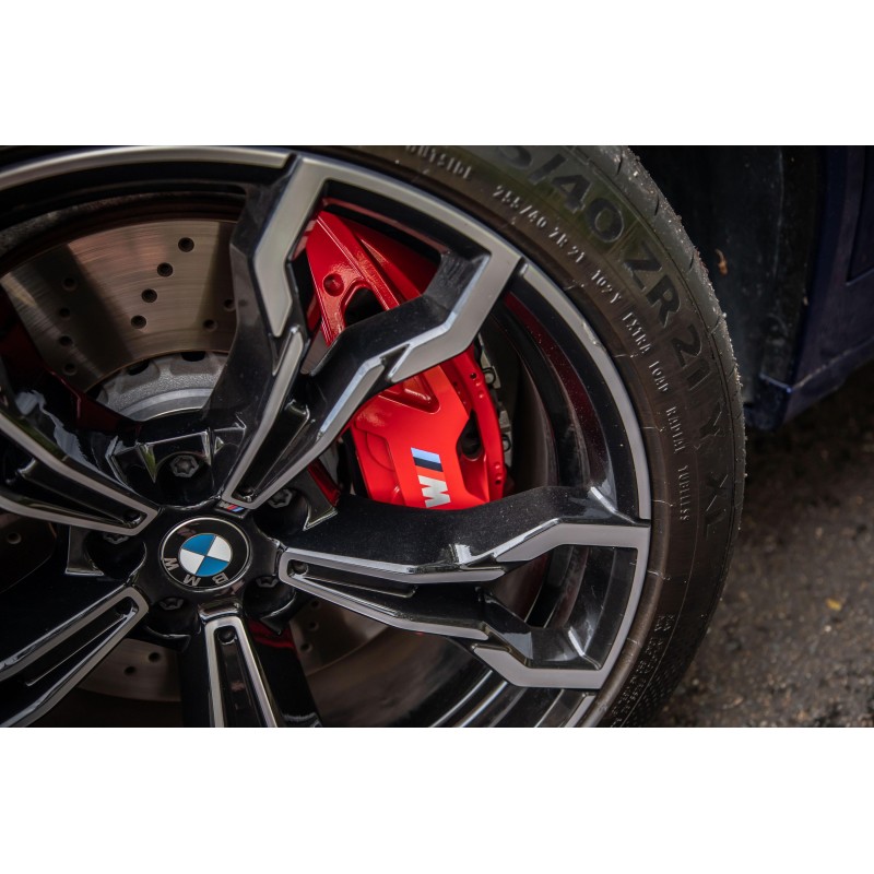 BMW X3 Brake Kit 4 pot Calipers, M Brake Disc, and M brake pad, Genuine BMW Parts