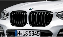 BMW X3 G01 X4 G02 FRONT GLOSS BLACK KIDNEY GRILLES PAIR