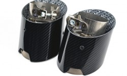 M Performance carbon fiber, titanium tailpipes