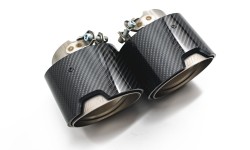 M Performance carbon fiber, titanium tailpipes