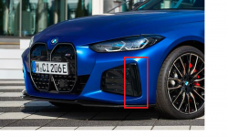 BMW G26 i4 Gloss Black Trim for Front grille side, left & Right