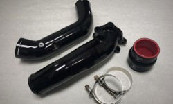 Evolution Racewerks B48  Type III Anodized Black Finish Charge Pipe Kit