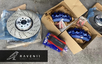 bmw i4 ac schnitzer lowering kit + ///M 6pot Brake