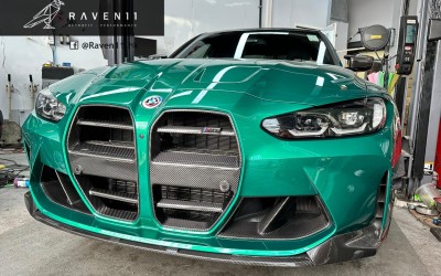 G80 M3 carbon fibre front grills