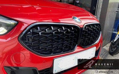 BMW 2 Series F44 Front Kidney Grille - Gloss Black Shadowline