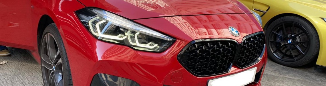 BMW F44 更換 m235i black line 鬼面罩