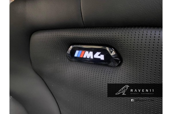 BMW F82 M4 Backrest Trim - Black - M4
