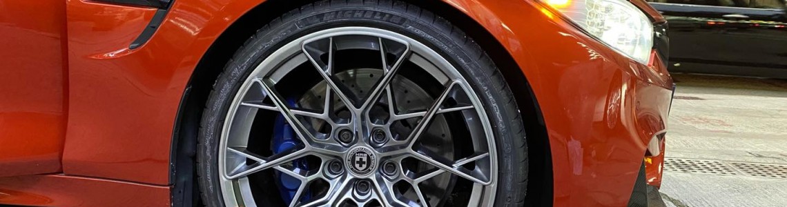 HRE FlowForm FF10 + Akrapovic exhaut system on BMW F82 M4 HRE FlowForm FF10 + Akrapovic exhaut system on BMW F82 M4