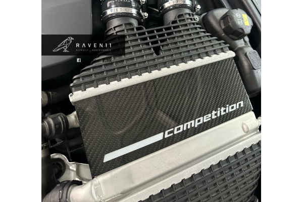 BMW S55 Charge Cooler Carbon Fiber Cover for F8X M2/M3/M4 Comptition