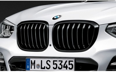 BMW X3 G01 X4 G02 FRONT GLOSS BLACK KIDNEY GRILLES PAIR