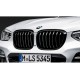BMW X3 G01 X4 G02 FRONT GLOSS BLACK KIDNEY GRILLES PAIR