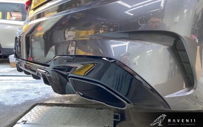BMW G20 M Performance Diffuser high gross black (340i)