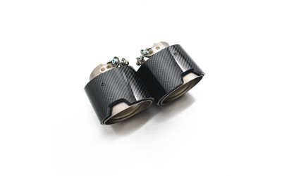 M Performance carbon fiber, titanium tailpipes