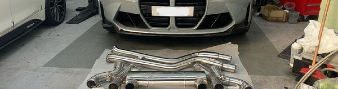 【Tneer Exhaust System for BMW G80 M3 with Carbon Tips
