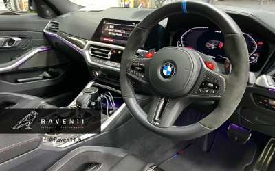 BMW M Carbon fiber steering wheel trim