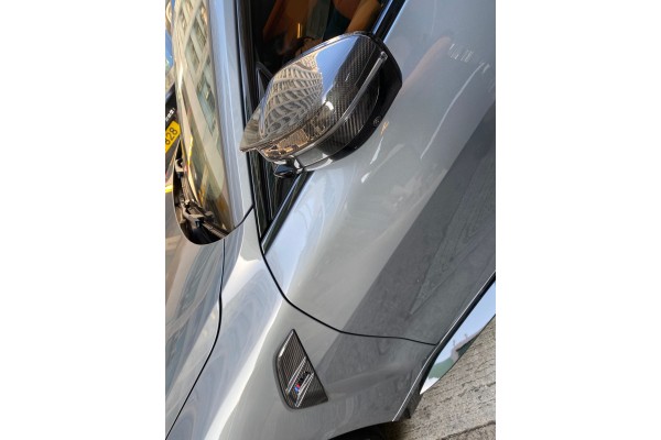 M Performance Mirror Carbon Fiber Cover Cap - A Pair
