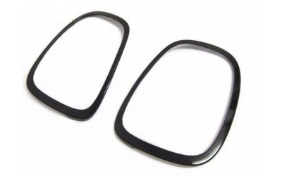 Mini Taillight Trim Ring Piano Black - A pair