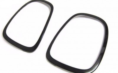 Mini Taillight Trim Ring Piano Black - A pair