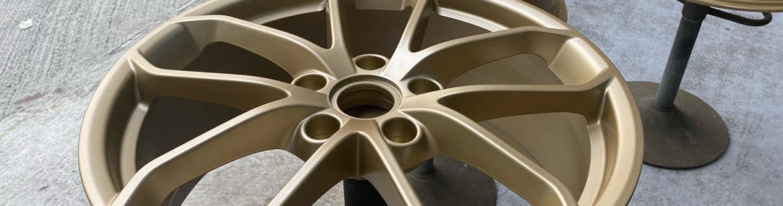 【Porsche 718 spyder wheel 噴原裝金色】 【Porsche 718 spyder wheel 噴原裝金色】