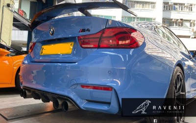 【BMW F82 M4 裝G 系 M performance Carbon Spoiler】