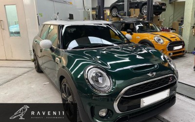 【british racing green 車身襯返白頂先夠classic】