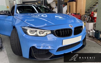 BMW F82 retrofitted LCI adaptive led headlight