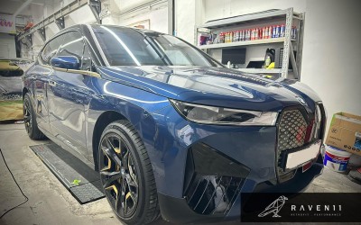BMW ix ///M brake, ///M disc, 噴金色全黑///M Logo 有XM feel