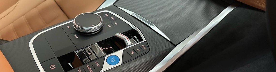 BMW i4 M performance interior carbon fibre kit