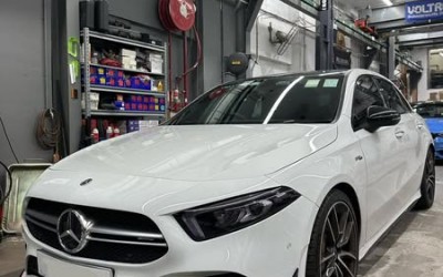 Benz W177 A35 加裝後排冷氣出風口！ BMC風格