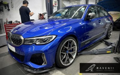 KW v3 leveling suspension on G20 M340i