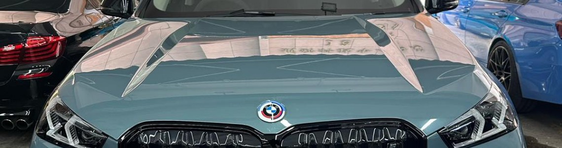 BMW iX1 black Line Front Grille!