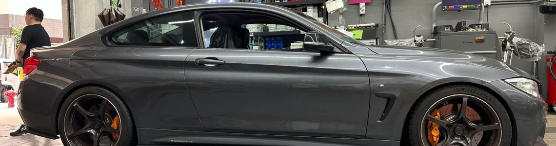 kw v3 suspension on BMW F32 420i