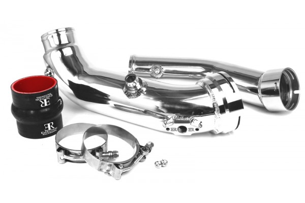 Evolution Racewerks(N55) Polish Finish - Upper and Lower Charge Pipe Shown