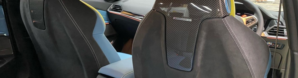 【G80 M3 M Performance carbon seat back cover】